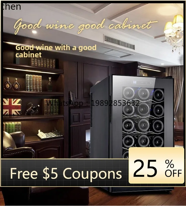Wine & Beer Guayaquil - ซีซี 26 ตู้แช่ไวน์อุณหภูมิคงที่ 18 แพ็ค ตู้แช่ไวน์สีแดง