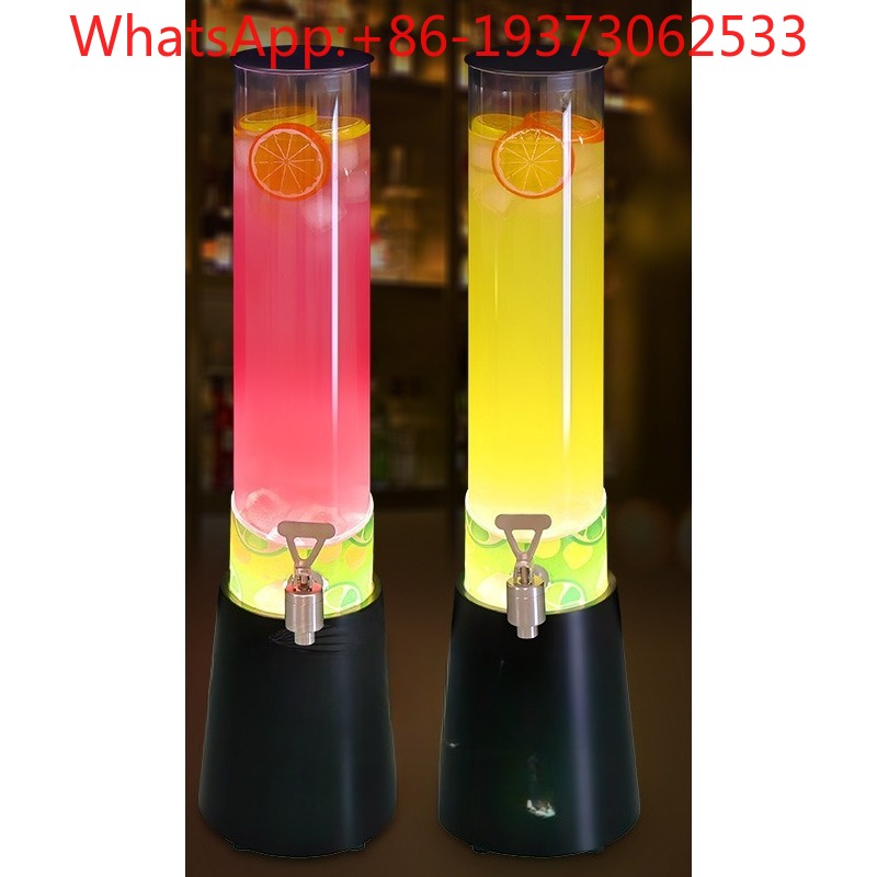 Wine Draft Beer - กระบอกไวน์เรืองแสง บาร์ไวน์สุดพิเศษ กระบอกไวน์ขนาด 2 ลิตร พร้อมก๊อก
