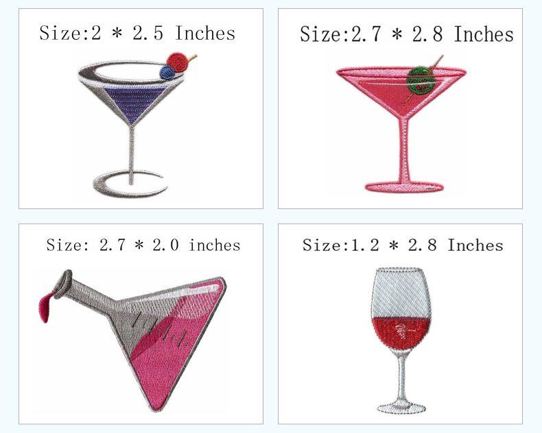 แผ่นปะลายปักสำหรับรีดติดลายแก้ - Wine Beer Hat บทวิจารณ์และราคา