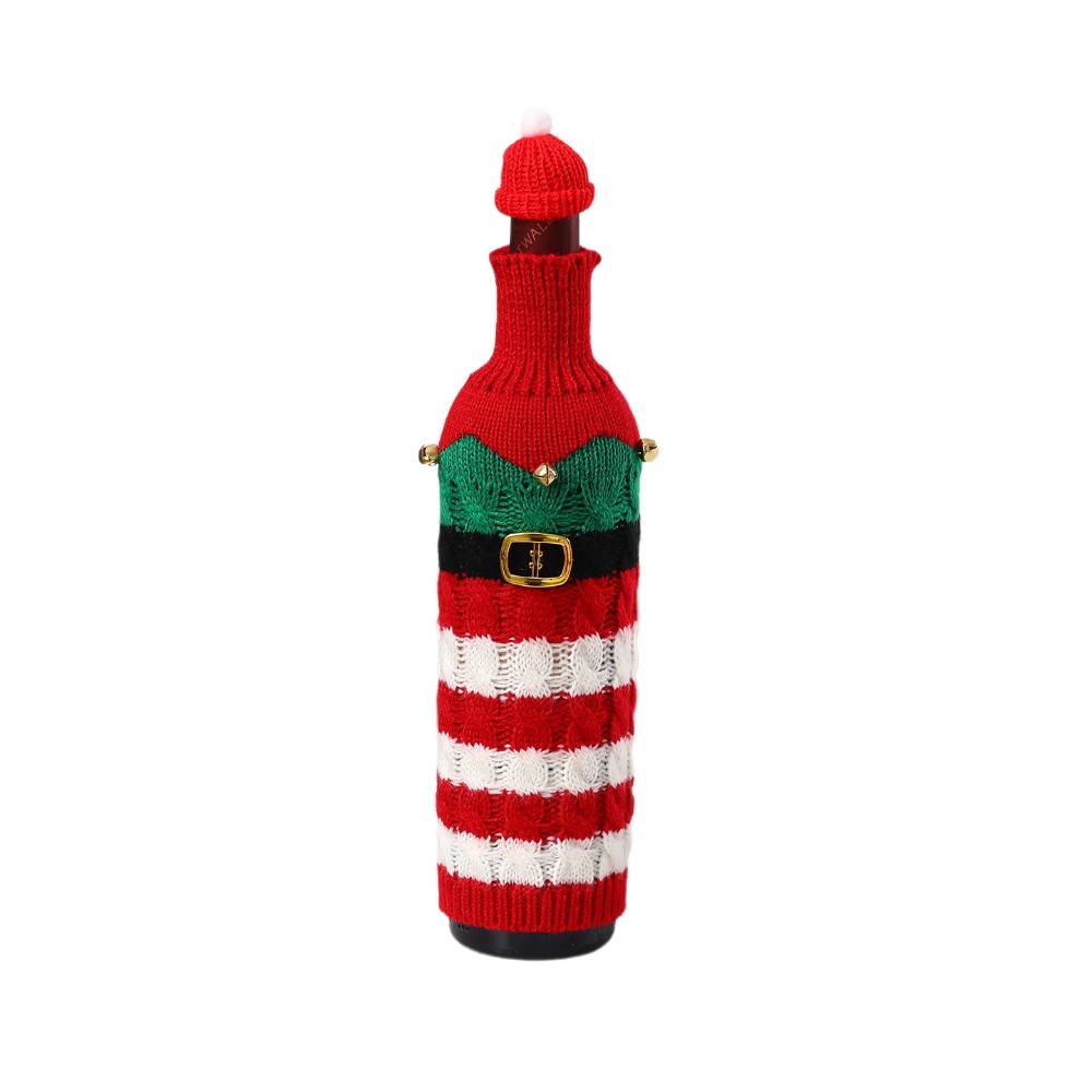 ปลอกขวดไวน์ถักพร้อมหมวกซานต้าข - Wine Beer Hat บทวิจารณ์และราคา