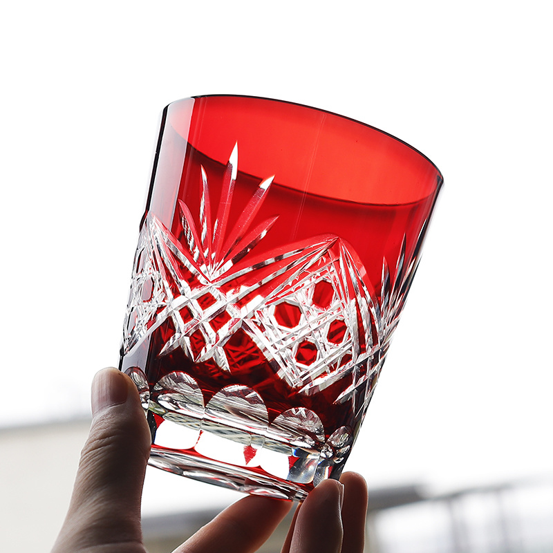 แก้ววิสกี้คริสตัลเอโด้สีแดงงาน - Whisky Beer And Wine บทวิจารณ์และราคา